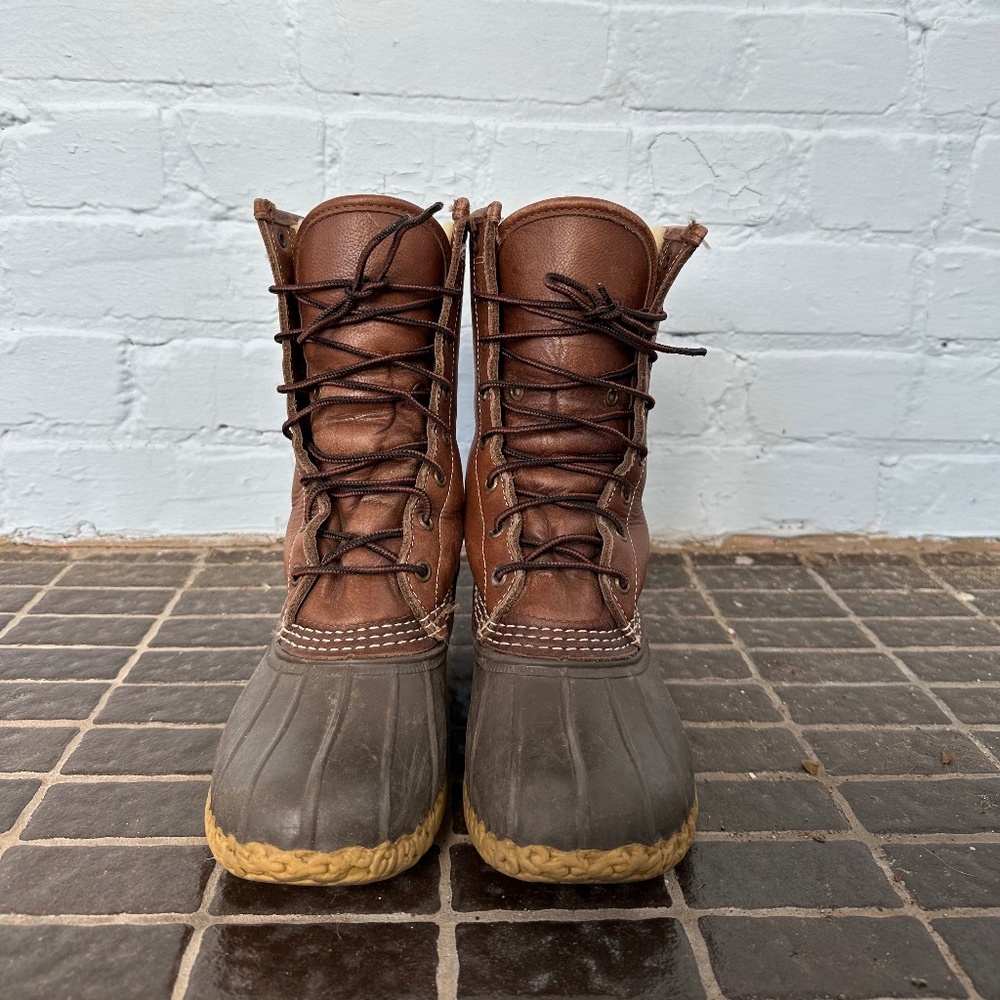 L.L. Bean Women's Bean Boots, 10" Shearling-lined - Fit Sz 7